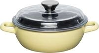 Riess Bratpfanne RIESS Schmorpfanne hoch mit Glasdeckel 20 cm &ndash; LEMON