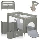 lionelo Baby-Reisebett Stefi, 120x60 cm Tragetasche Klappbaren Seiteneingang