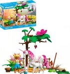 Playmobil&reg; Zauberhafter Einhorn-Stall f&uuml;r Mama und Fohlen (71839), Princess...