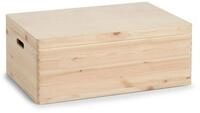 Zeller Present Aufbewahrungskorb Allzweckkiste m. Deckel, Nadelholz, Naturholz,...