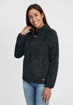 OXMO Kapuzensweatjacke OXTelsa Sweatshirtjacke aus Teddy-Fleece Stoff