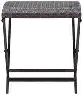 vidaXL Hocker, Klapphocker Poly Rattan Braun