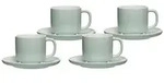 Ritzenhoff & Breker Tasse Jasper Kaffeetassen mit Untertassen 240 ml 4er Set,...