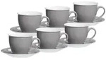 Ritzenhoff & Breker Tasse Doppio Milchkaffee Tassen mit Untertassen 350 ml,...