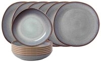 like. by Villeroy & Boch Tafelservice Lave Tafel-Set 12-tlg. (12-tlg), 6...