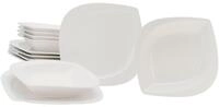 CreaTable Tafelservice Melbourne (12-tlg), 6 Personen, Porzellan, Teller Set,