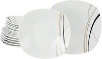 CreaTable Tafelservice Square City Line, Tafel-Service 12-tlg (12-tlg), 6...