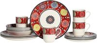CreaTable Kombiservice Sumaya, Kombi-Service 16-tlg (16-tlg), 4 Personen, Steingut,