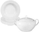 Seltmann Weiden Kombiservice Rondo/Liane Suppen-Set 7-tlg. (7-tlg), 6 Personen,