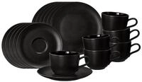 Seltmann Weiden Kaffeeservice Liberty Velvet Black Kaffeeservice 18-tlg....