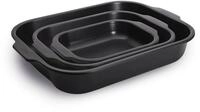 WOLL Auflaufform Woll Roast it! Bratreinen 3er Set, Aluminium, (3-St), PFAS-frei