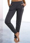 LASCANA ACTIVE Jogginghose in schmaler Form mit B&uuml;ndchen