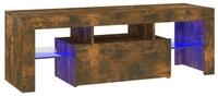vidaXL TV-Schrank NA TV-Schrank mit LED Leuchten R&auml;uchereiche 120x35x40 cm