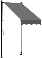 vidaXL Markise NA Markise Terrassendach Einziehbar Anthrazit 100x150 cm Stoff und Sta