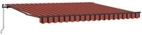 vidaXL Markise Ausziehbare Markise Orange und Braun 400 x 300 cm (1-St)