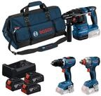 Bosch Professional Akku-Bohrschrauber Combo Kit 18V Profi-Set, inkl.