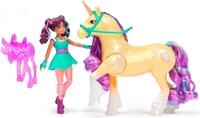Spin Master Anziehpuppe Unicorn Academy - Ava & Pflanzen-Magie Leaf, mit echter