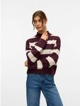 Vero Moda Strickpullover VMINEZ LS HIGHNECK SHORT PULLOVER BOO