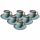 like. by Villeroy & Boch Tasse Lave Kaffeetassen mit Untertassen 190 ml 6er Set,