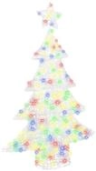vidaXL Christbaumschmuck Weihnachtsbaum mit 100 LEDs Mehrfarbig 120 cm Acryl (1-tlg)