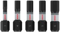 BOSCH Bit-Set Bosch PRO Hex Impact Bit H3 H4 H5(x2) H6 25&nbsp;mm 5-tlg. -...