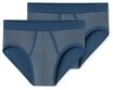Schiesser Slip Original Classics (2er-Pack) mit kontrastfarbenem Karomuster