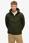 Outdoorjacke SUPERDRY "HOODED SOFT SHELL TREKKER JKT", Herren, Gr. S, gr&uuml;n (surplus