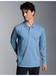 Trigema Poloshirt TRIGEMA Langarm Poloshirt mit Armb&uuml;ndchen (1-tlg)