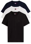 T-Shirt TOMMY JEANS "TJM EXTRA SLIM 3 PACK", Herren, Gr. XL, schwarz (schwarz,