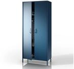Jan Nowak Kleiderschrank FLAVIO Kleiderschrank Metall Stahl 80x185x45cm 3 Zonen