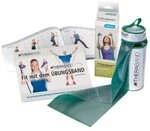 TheraBand Trainingsb&auml;nder Thera-Band &raquo;Travel&laquo;, stark, gr&uuml;n, 2,5 m Reiseetui...