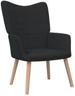 vidaXL Sessel Relaxsessel Loungesessel Sessel Polsterstuhl Schwarz Stoff