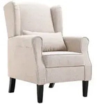 vidaXL Sessel Sessel Beige Stoff (1-St) beige