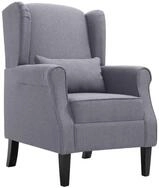 vidaXL Sessel Sessel Dunkelgrau Stoff (1-St)