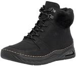Schn&uuml;rboots RIEKER, Damen, Gr. 36, schwarz, Lederimitat, Schuhe Schn&uuml;rboots, High