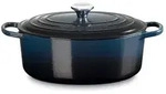 LE CREUSET Br&auml;ter Br&auml;ter mit Deckel 31 cm Signature Nuit, Gusseisen (1-tlg),