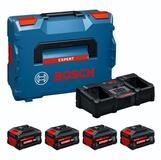 BOSCH Starter-Set 2x EXBA18V-55 2x EXBA18V-80 Werkzeug-Akku-Ladetechnik