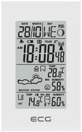 ECG MS 100 White Wetterstation (Wettervorhersage f&uuml;r 1 Tag, Innen- und