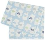 Krabbeldecke Bieco Babydecke Jungen Blau Elefanten Kuscheldecke Baby Blanket Decke,