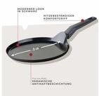 FACKELMANN Cr&ecirc;pepfanne 25cm Statement &ndash; Keramik-Antihaft, Recyceltes Aluminium,