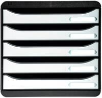 EXACOMPTA Schubladenbox Schubladenbox Big Box Plus 5 offene Schubladen Glossy...