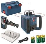 BOSCH Punkt- und Linienlaser GRL 300 HV, Mit 3x Varta-Akku & Laser-Empf&auml;nger...