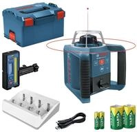 BOSCH Punkt- und Linienlaser GRL 300 HV, Mit 4x Varta-Akku & Laser-Empf&auml;nger...