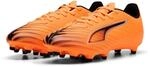Fu&szlig;ballschuh PUMA "ULTRA 6 PLAY FG/AG", Gr. 46, heat fire, puma schwarz, glowing