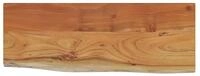 vidaXL Tischplatte Wandregal 80x30x2,5 cm Rechteckig Massivholz Baumkante (1 St)