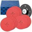 Pferd Schleifscheibe PFERD TOOLS Fiberscheiben-Set 10-tlg. Keramikkorn &Oslash; 125 mm