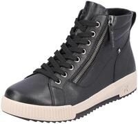 Schn&uuml;rboots RIEKER SPORT, Damen, Gr. 43, schwarz, Leder, Schuhe Schn&uuml;rboots,