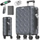 KESSER Hartschalen-Trolley Reisekoffer, 4 Rollen, ABS Hartschalenkoffer mit