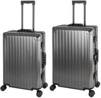Travelhouse Kofferset 100% Aluminium TOKYO - verschiedene Farben, 4 Rollen, (2...