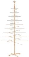 vidaXL K&uuml;nstlicher Weihnachtsbaum 210 cm Weihnachtsbaum Holz zum Schm&uuml;cken...